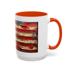 Colorful Mugs (11oz, 15oz), American Flag, Patriotic Flag coffee cup