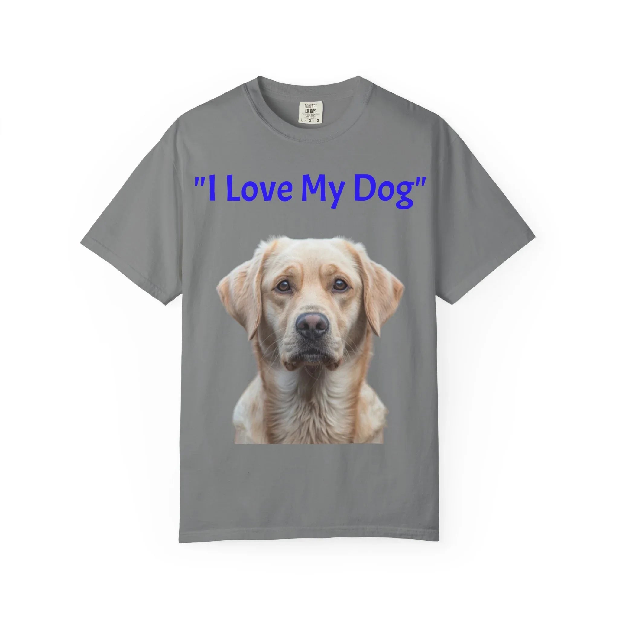 I Love My Dog Labrador Portrait T-shirt | Dog Lover Tee - 250 USA Celebration