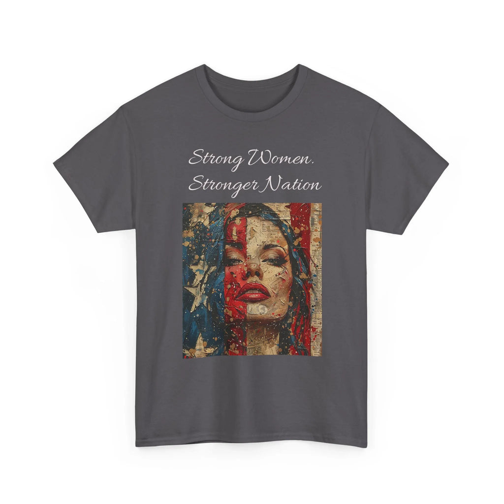 Stylish Retro-Printed Unisex Heavy Cotton Tee, Vintage Art Shirt, Casual Layering Top, Unique Gift for Art Lovers, Relaxed Fit Tee - 250 USA Celebration