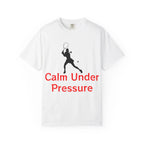 Calm Under Pressure Tennis Player T-shirt | Tennis Graphic Tee - 250 USA Celebration