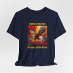 Patriotic Eagle T-Shirt – "Home of the Free, Because of the Brave" Graphic Tee