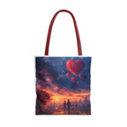 Romantic Heart Tote Bag, Date Nights, Valentine's Day, Travel, Valentine's Day Women's Merchandise, Cute Love Apparel, Valentine's Gifts, - 250 USA Celebration