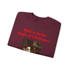 Christmas Magic Sweatshirt, Holiday Crewneck, Cozy Winter Apparel, Unisex Gift for Christmas, Believe in the Magic of Christmas! - 250 USA Celebration