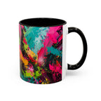 Abstract Colorful Brushstroke Mug | 11oz 15oz Ceramic - 250 USA Celebration