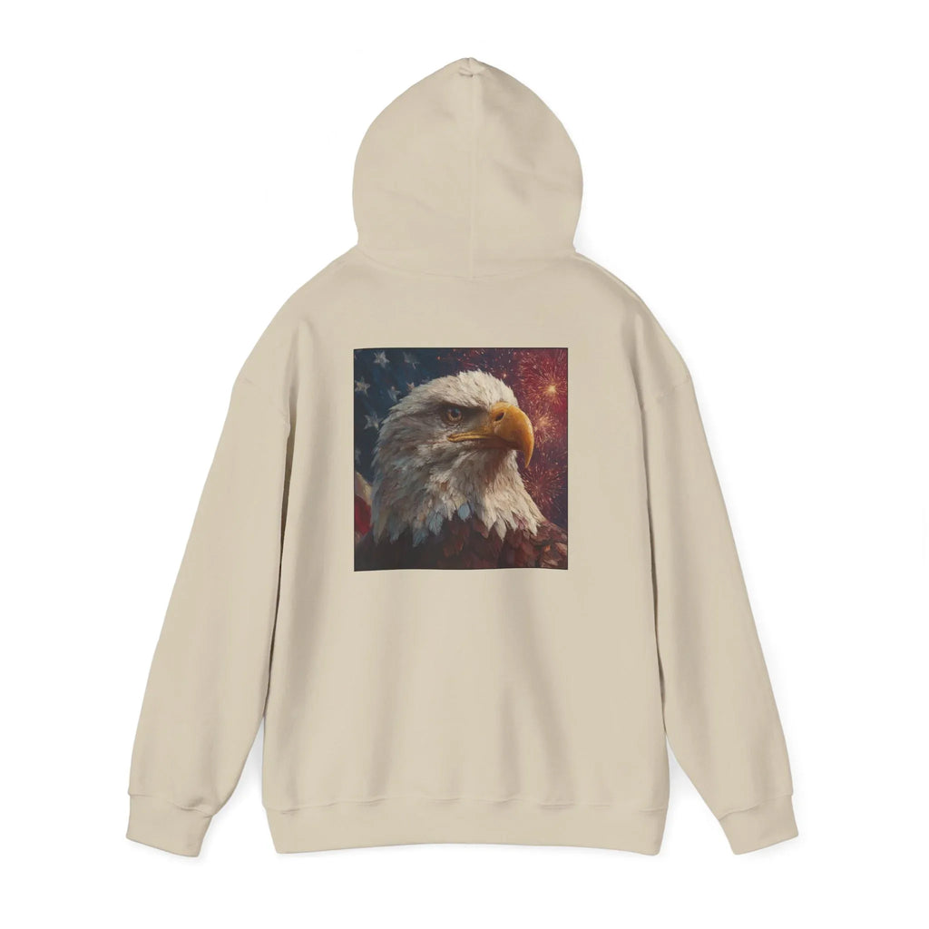 Patriotic American Hooded Sweatshirt, USA Graphic Tees, Flag T-Shirts, Independence Day Apparel, Funny Patriotic Shirts, Custom American Tee - 250 USA Celebration