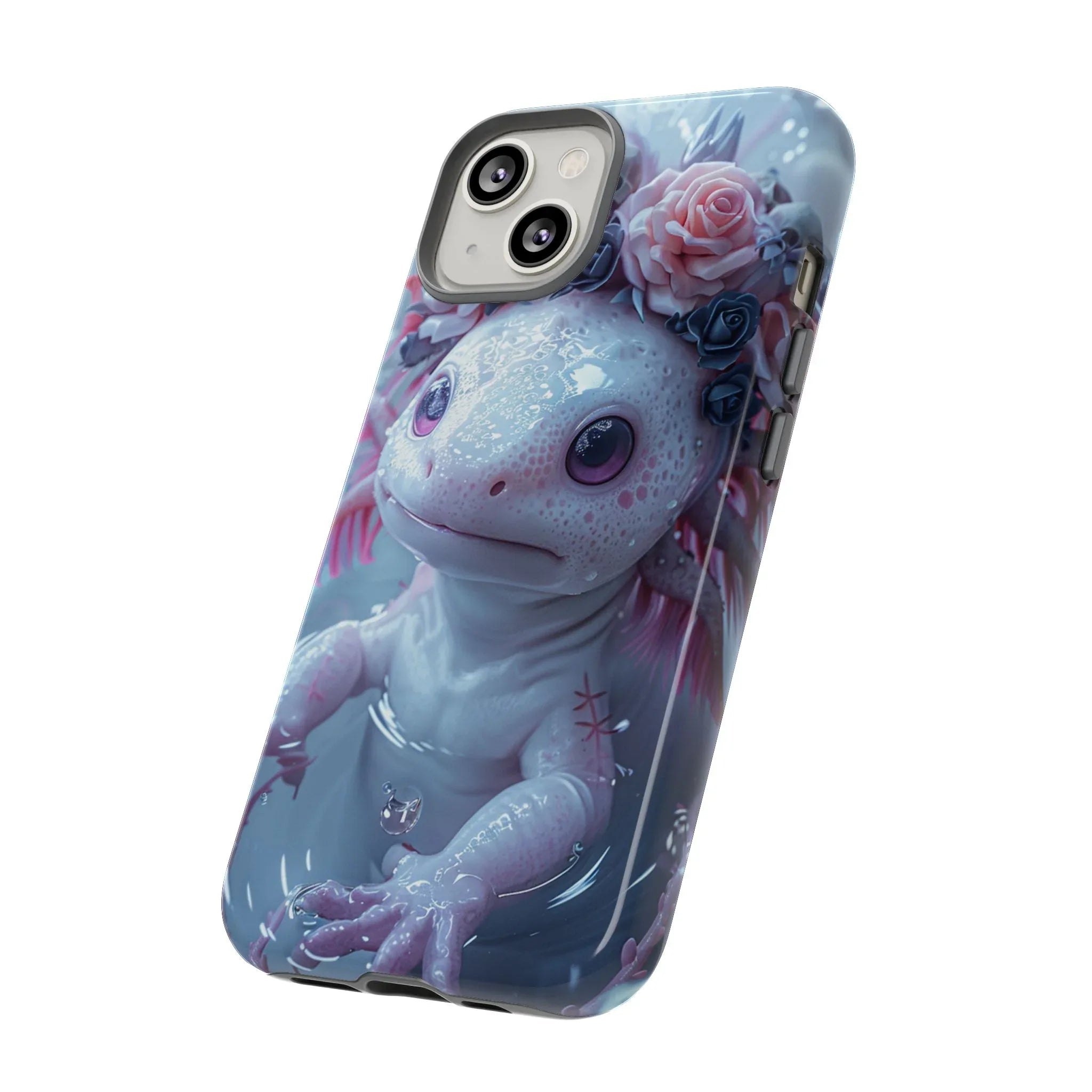 Goth Axolotls Tough Cases | Cute Creepy Axolotl Phone Case, Gloomycore Aesthetic - 250 USA Celebration