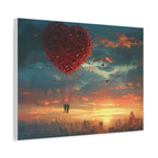 Romantic Canvas Wall Art, Love, Heart Balloon Art, Gift for Couples, Valentines Wall Decor, Valentine's Day Women's Merchandise, Valentines - 250 USA Celebration