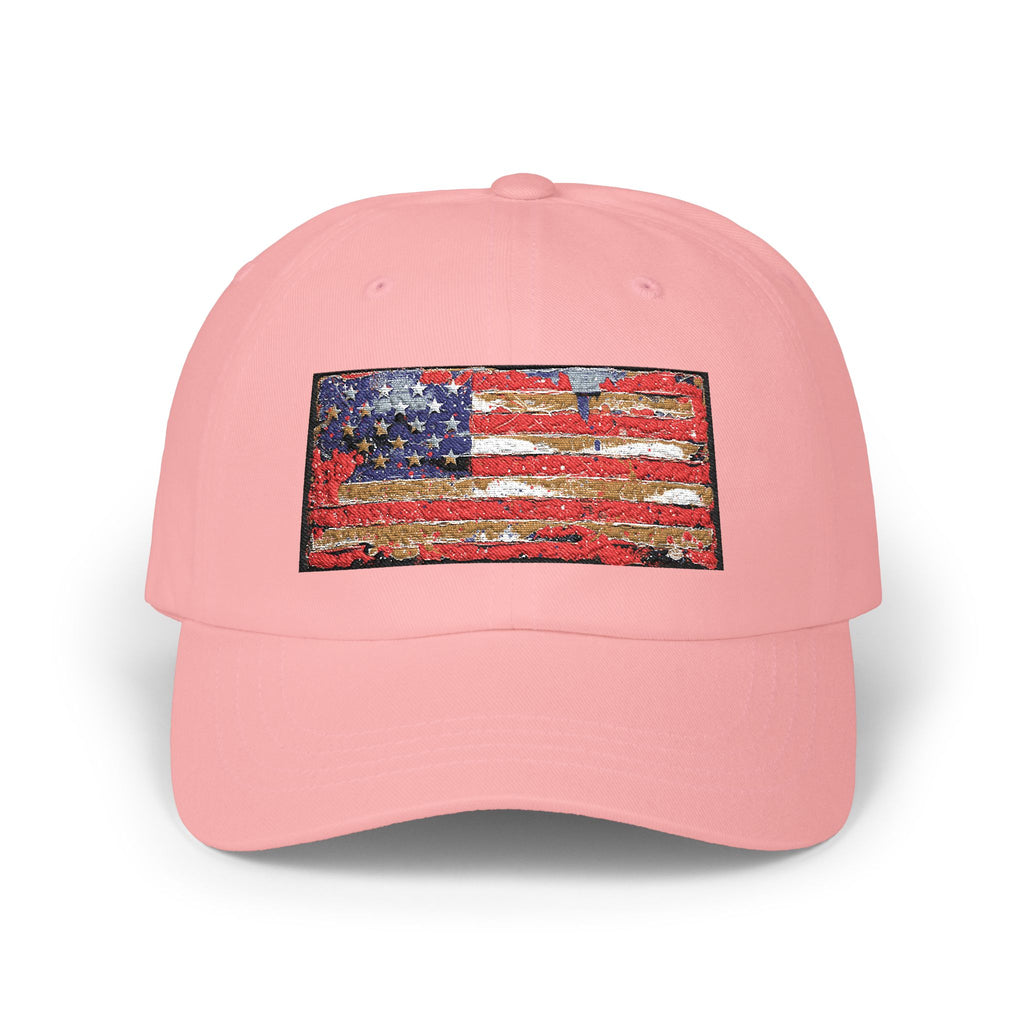 American Sequin Flag Dad Cap – Patriotic Classic Baseball Hat