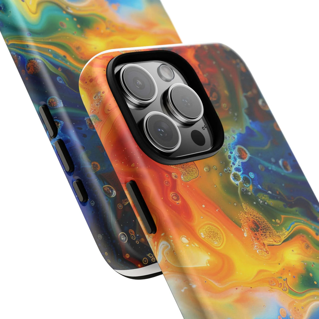 Abstract Colorful Swirl Phone Case | Tough Protective iPhone Cover - 250 USA Celebration