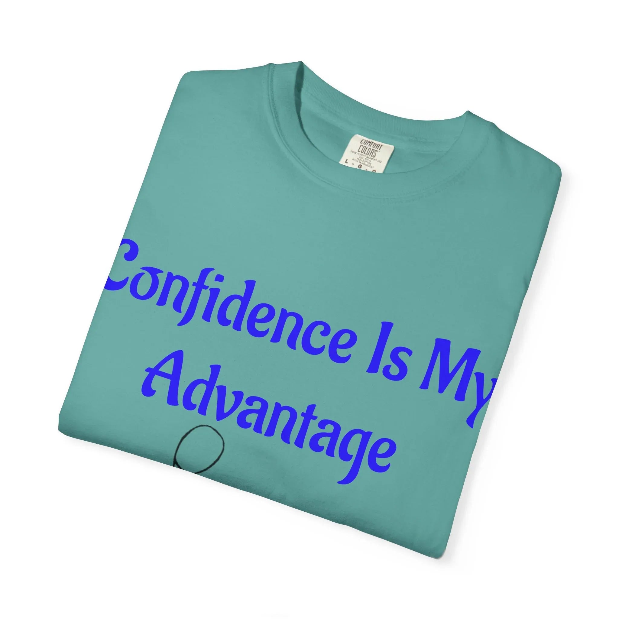 Confidence Is My Advantage Tennis Player T-Shirt | Tennis Quote Tee - 250 USA Celebration