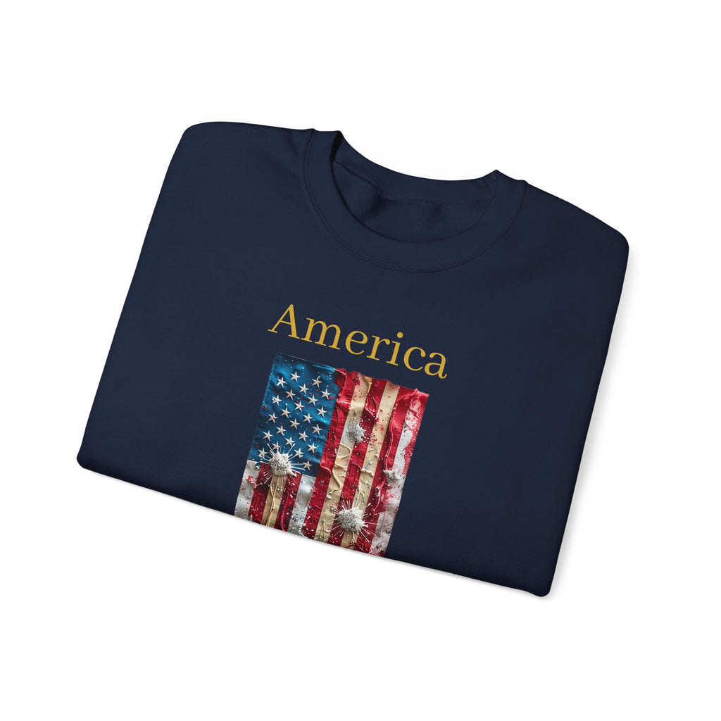 America 1776-2026 Flag Crewneck Sweatshirt