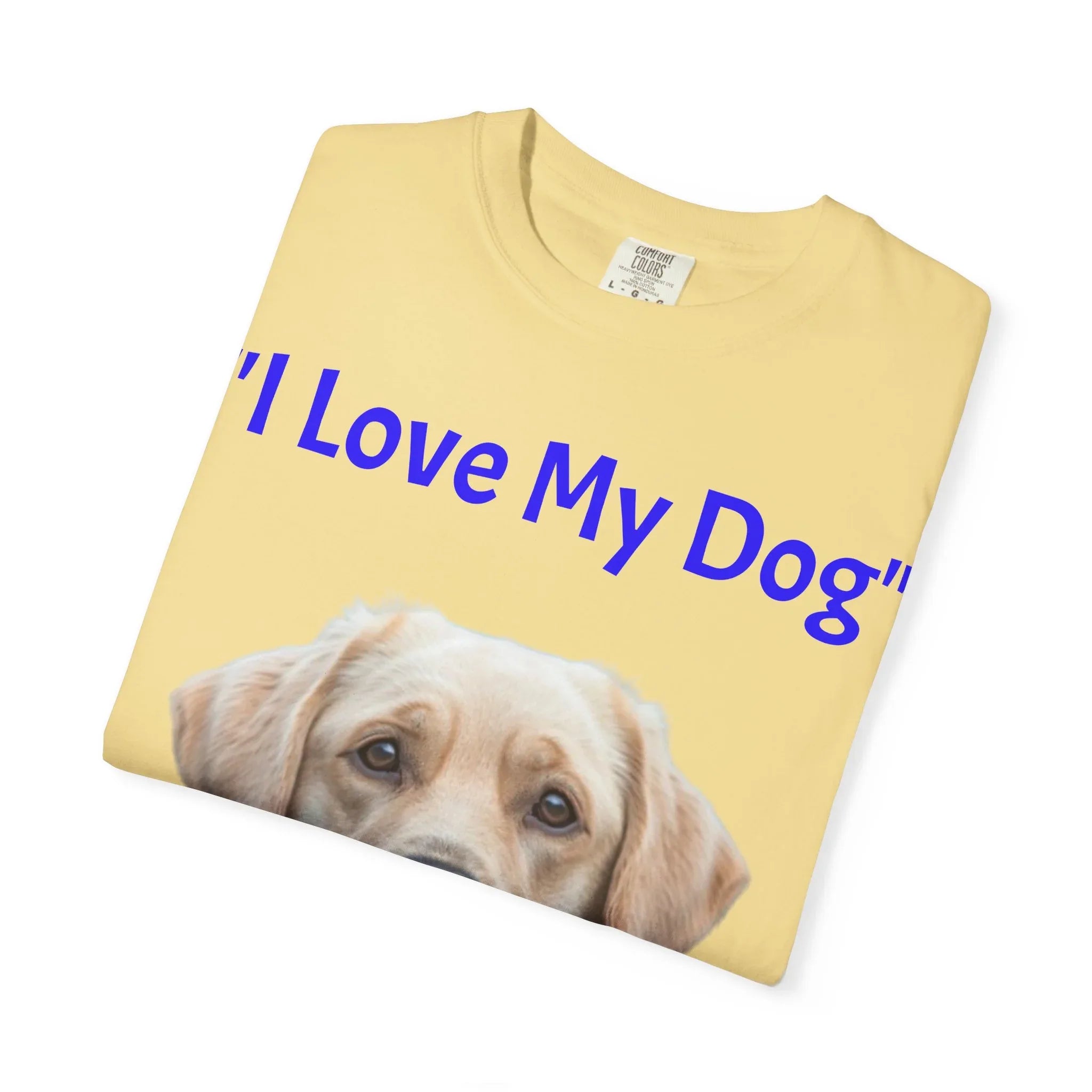 I Love My Dog Labrador Portrait T-shirt | Dog Lover Tee - 250 USA Celebration