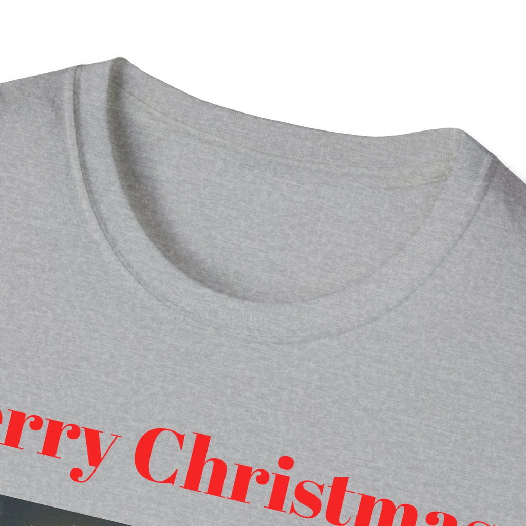 Christmas Graphic Tee, Unisex Softstyle T-Shirt, Holiday Outfit, Gift for Him/Her, Merry Christmas Shirt, Festive Wear - 250 USA Celebration