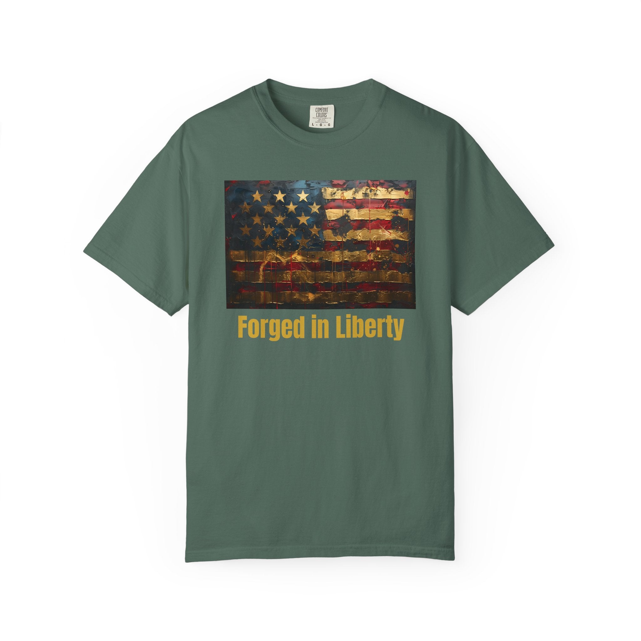 Forged in Liberty American Flag T-Shirt