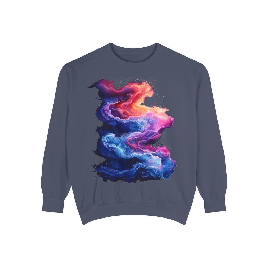 Hyper Bloom Fracture: Psychedelic tee with shattering florals in electric turquoise & magenta flares. Unisex trippy festival flair! - 250 USA Celebration