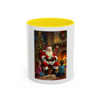Christmas Santa Coffee Mug, Festive Drinkware for Holiday Cheer, Xmas Gift for Coffee Lovers, Cozy Winter Mug, Santa's Storytime - 250 USA Celebration