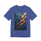 Patriotic Short Sleeve Tee, Unisex Casual Wear, Fourth of July Shirt, Independence Day Gift, Amercan Flag T-Shirt - 250 USA Celebration