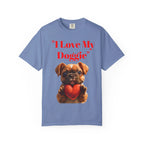 Cute French Bulldog Puppy Holding Red Heart T-shirt | Dog Lover Cartoon - 250 USA Celebration