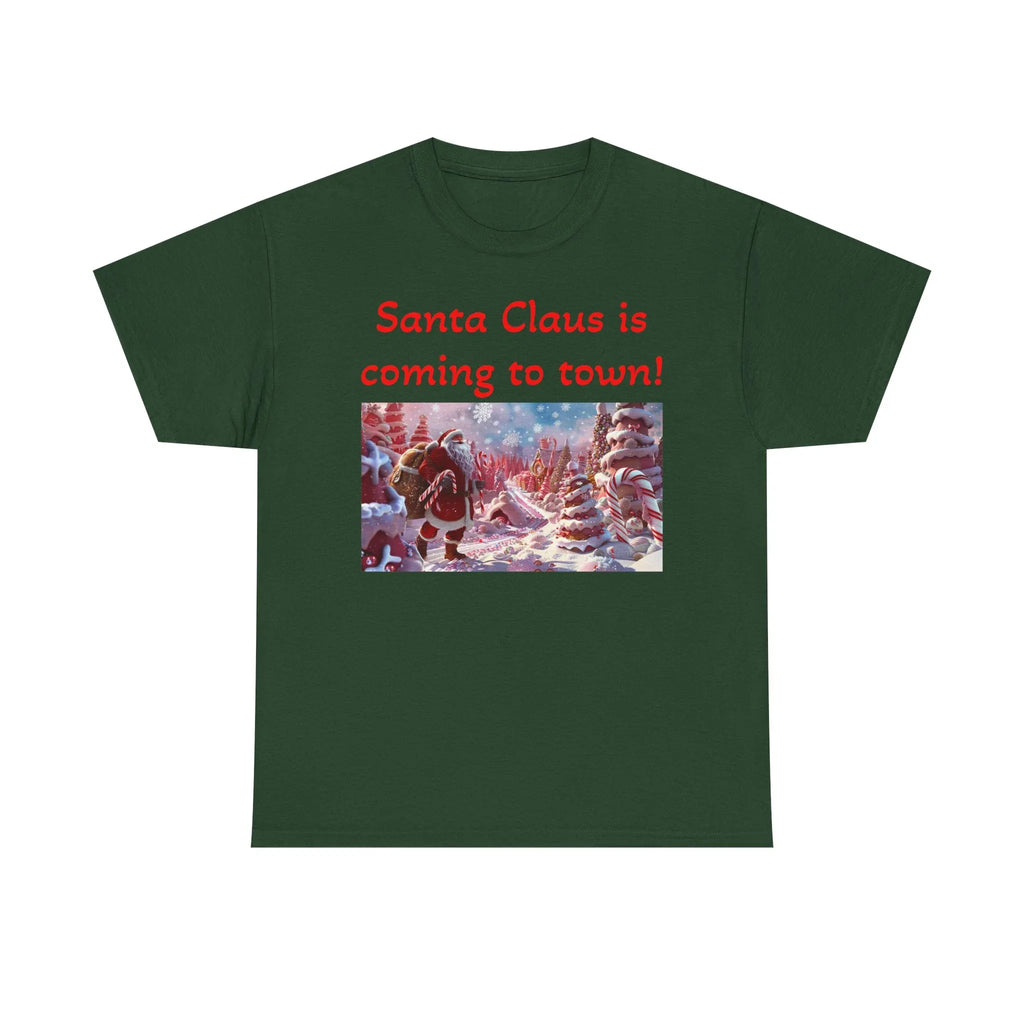 Festive Santa Tee, Unisex Christmas Shirt, Holiday Gift for Him/Her, Fun Santa Claus T-Shirt, Winter Wear, Family Gathering Apparel - 250 USA Celebration