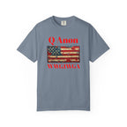 Q Anon WWG1WGA T-Shirt | American Flag Graphic Tee - 250 USA Celebration