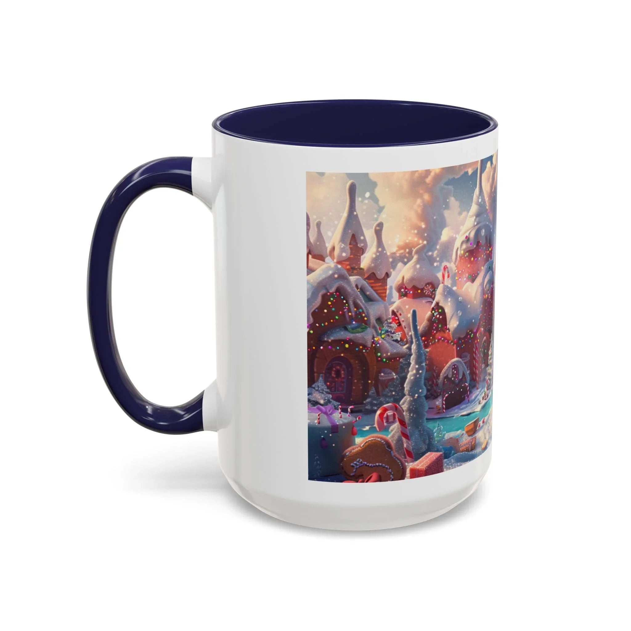 Festive Santa Accent Coffee Mug, Christmas Gift, Holiday Decor, Winter Wonderland, Hot Cocoa Mug, Seasonal Drinkware - 250 USA Celebration