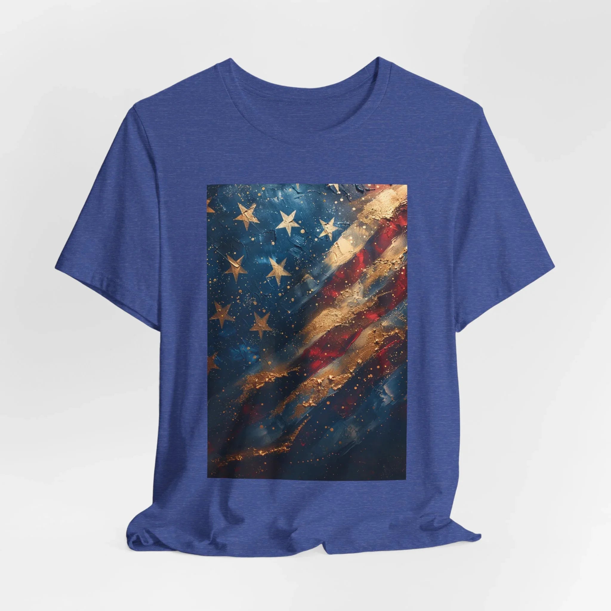 Patriotic Short Sleeve Tee, Unisex Casual Wear, Fourth of July Shirt, Independence Day Gift, Amercan Flag T-Shirt - 250 USA Celebration