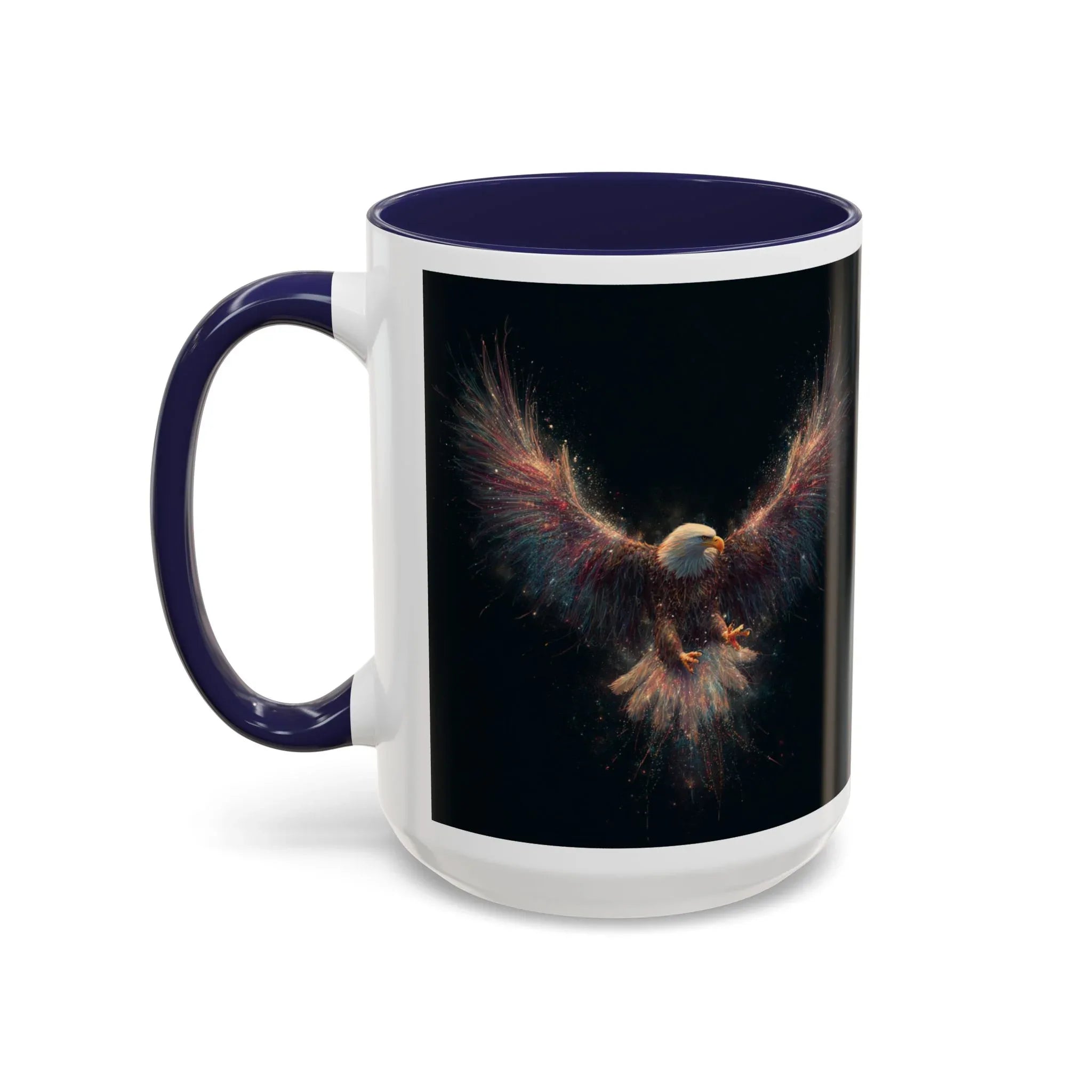 Fiery Flying Eagle Mug | Accent Coffee Mug 11oz 15oz - 250 USA Celebration