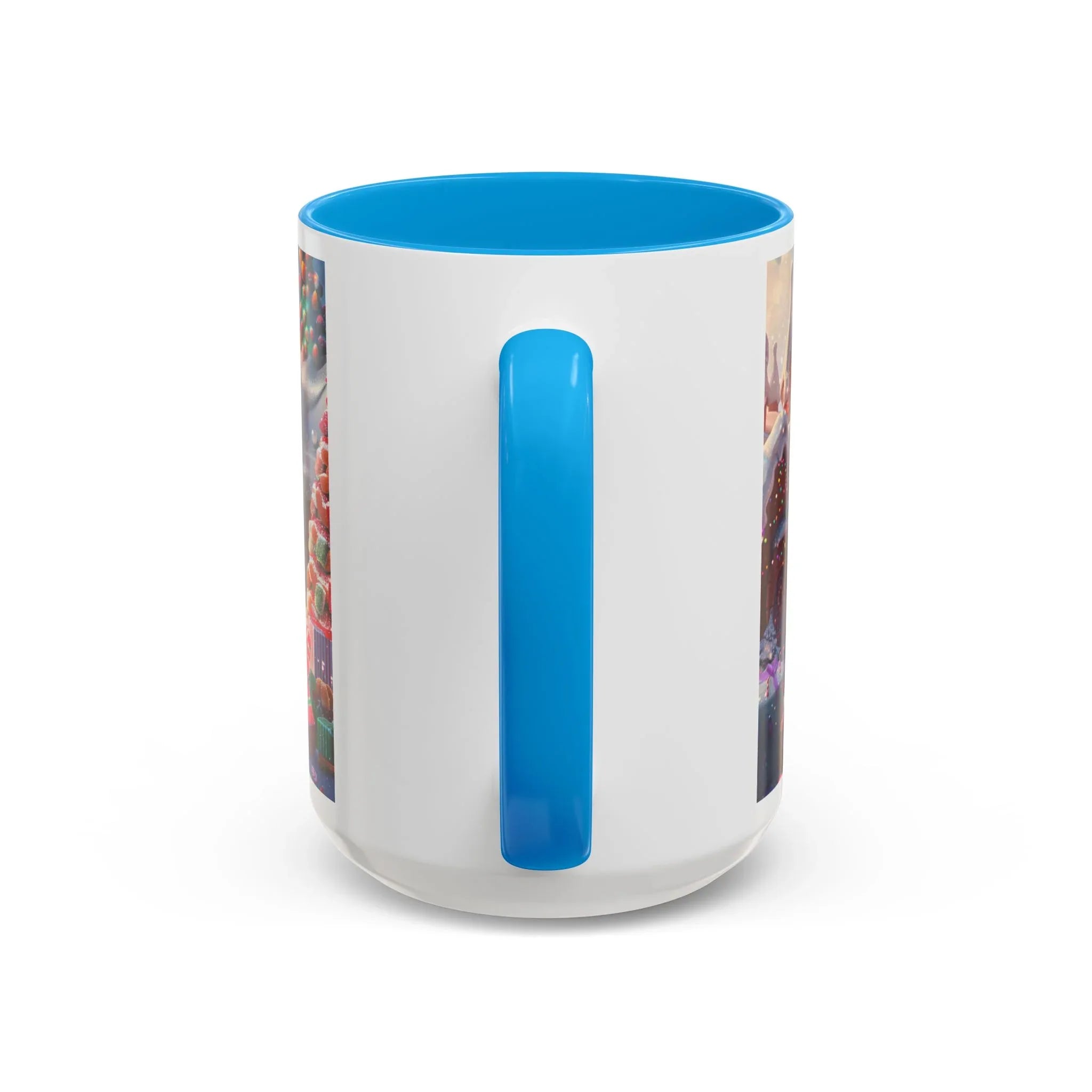 Festive Santa in Candy Wonderland mug | Holiday Christmas ceramic mug - 250 USA Celebration