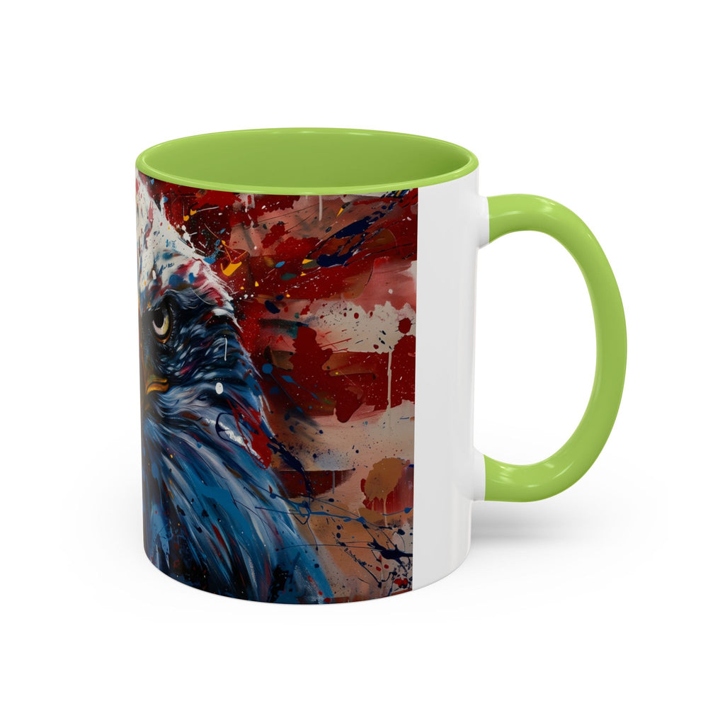 Patriotic Eagle Coffee Mug - Bold American Bald Eagle Art (11/15oz)