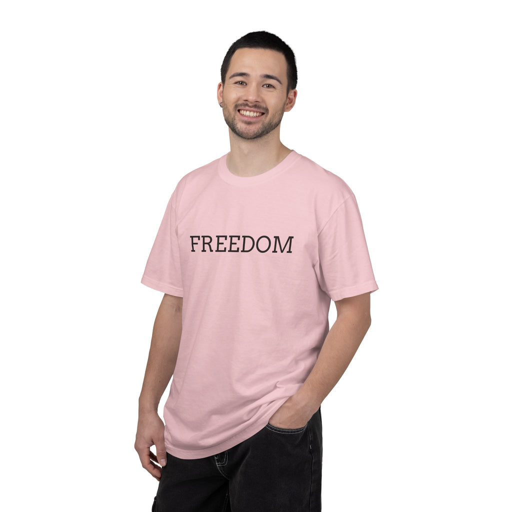 Freedom T-Shirt — Minimalist Text Graphic Tee