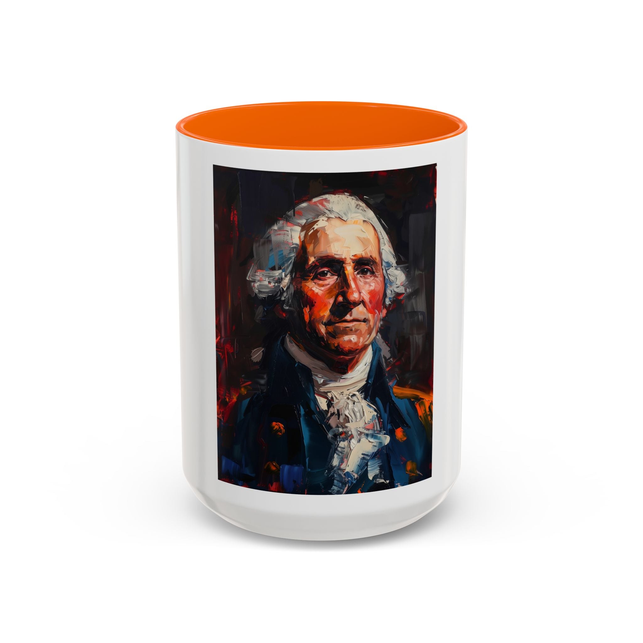 George Washington Historical Portrait Coffee Mug — Patriotic Vintage-Style Art