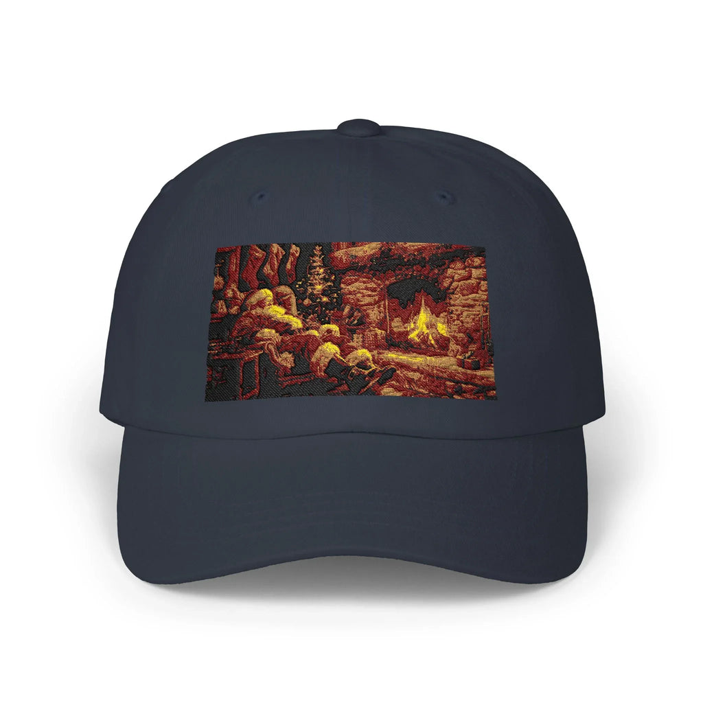 Cap, Santa Claus Christmas Hat, Winter Holiday Baseball Cap, Festive Santa Beanie, Classic Dad Cap - 250 USA Celebration