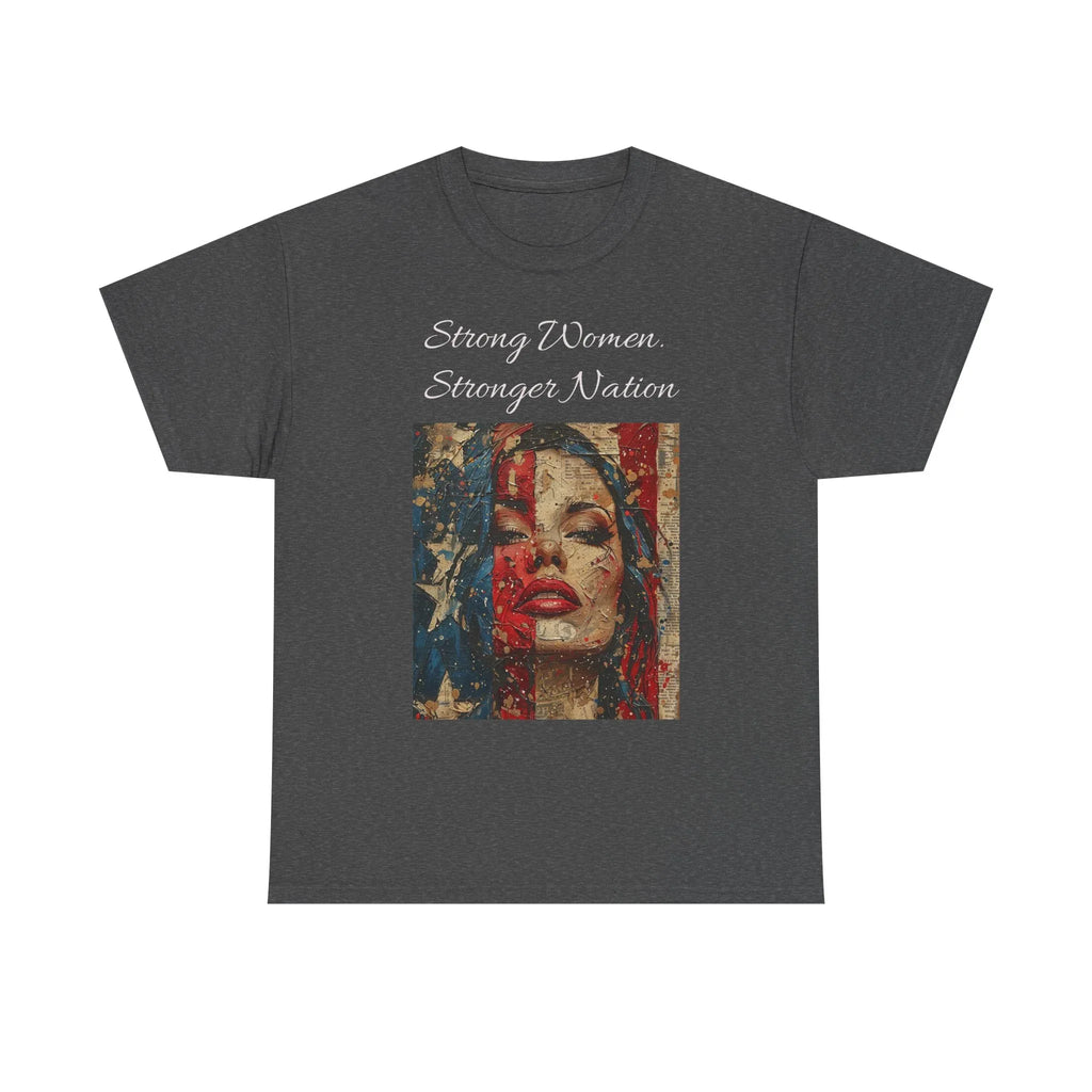 Stylish Retro-Printed Unisex Heavy Cotton Tee, Vintage Art Shirt, Casual Layering Top, Unique Gift for Art Lovers, Relaxed Fit Tee - 250 USA Celebration