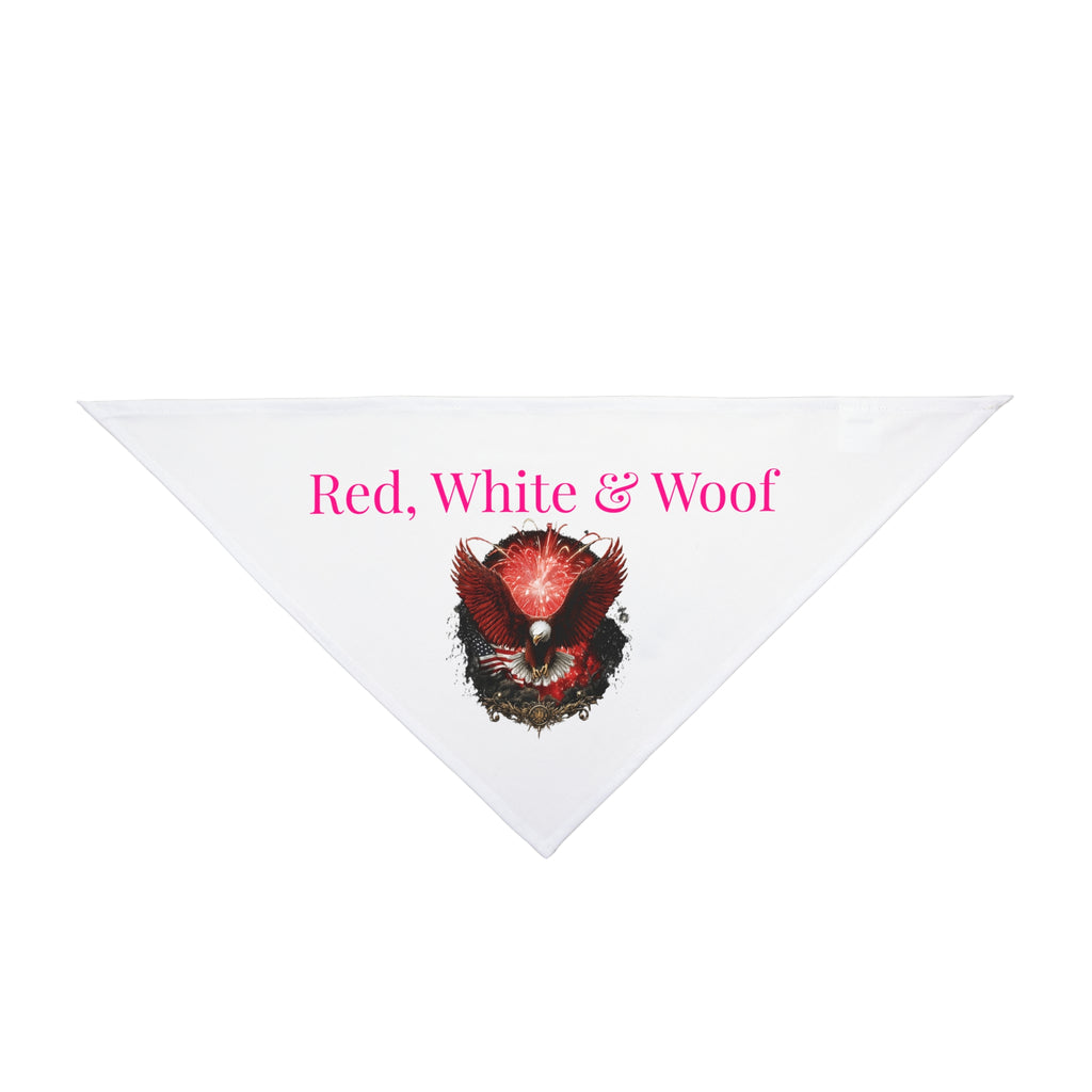 Pet Bandana — "Red, White & Woof" Patriotic Dog Bandana
