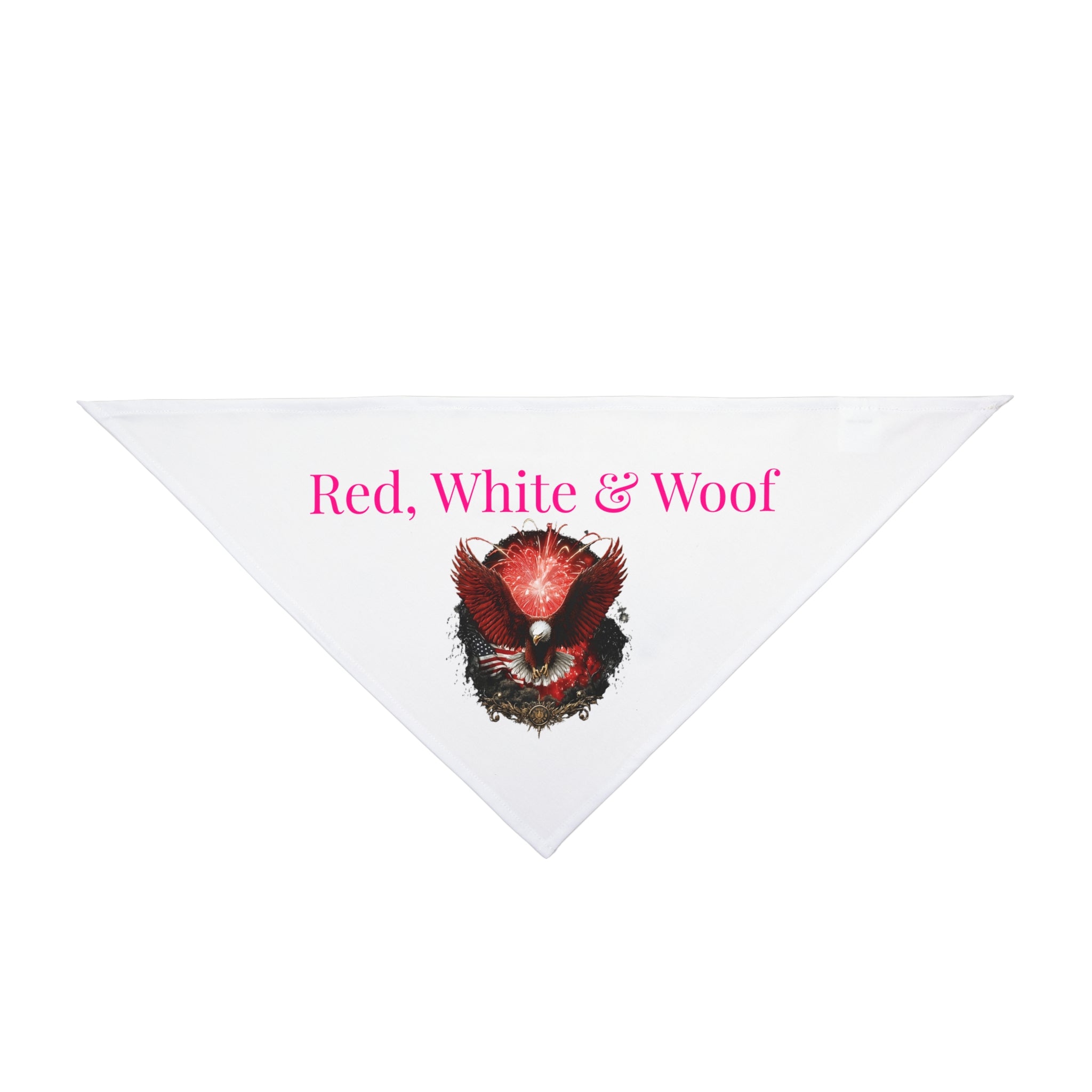 Pet Bandana — "Red, White & Woof" Patriotic Dog Bandana