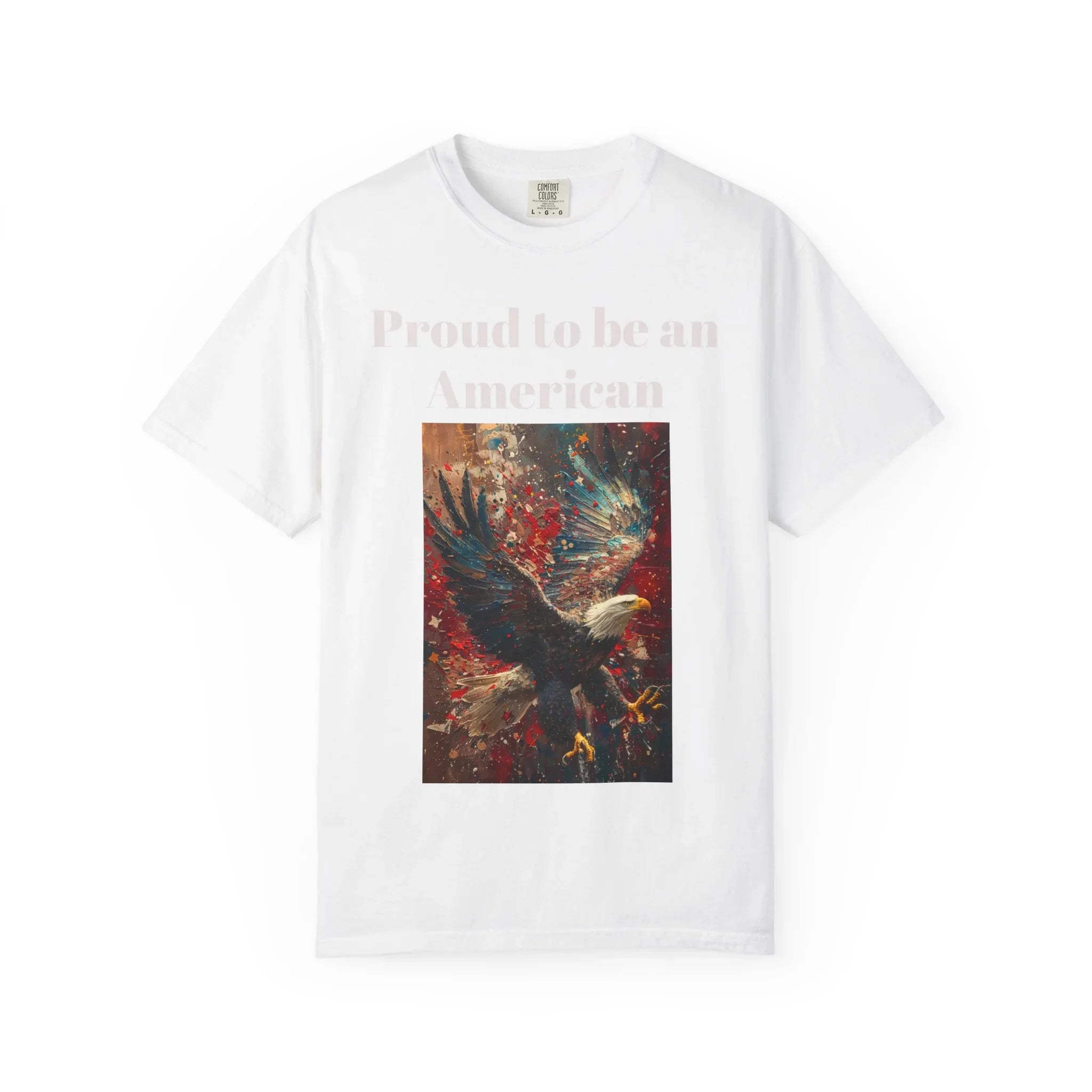 Patriotic Eagle T-Shirt, Proud to be an American Tee, Unisex Graphic T-Shirt, Independence Day Gift, Casual Wear, Eagle Design Shirt - 250 USA Celebration