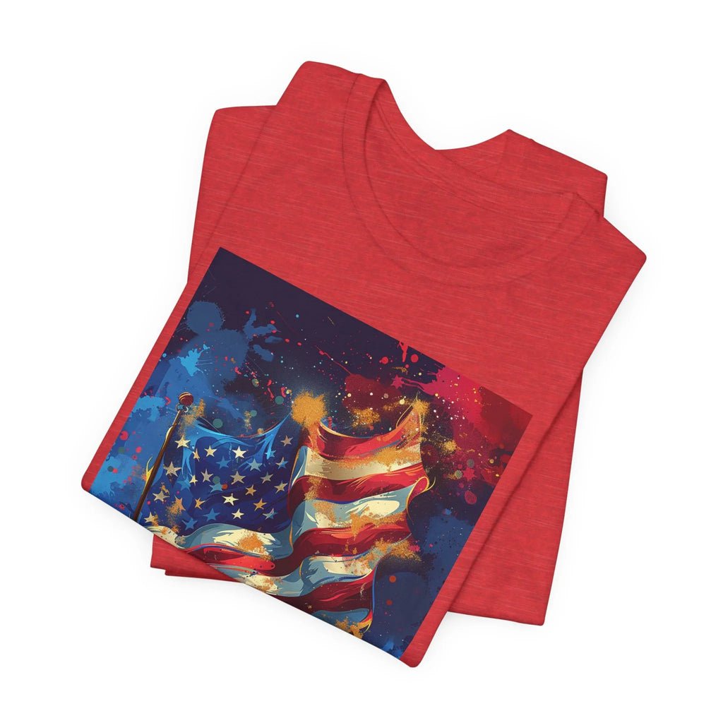 Patriotic Freedom Tee, Unisex Jersey Short Sleeve Tee, American Flag Shirt, Fourth of July Apparel, Independence Day Outfit, Gift for [...] - 250 USA Celebration