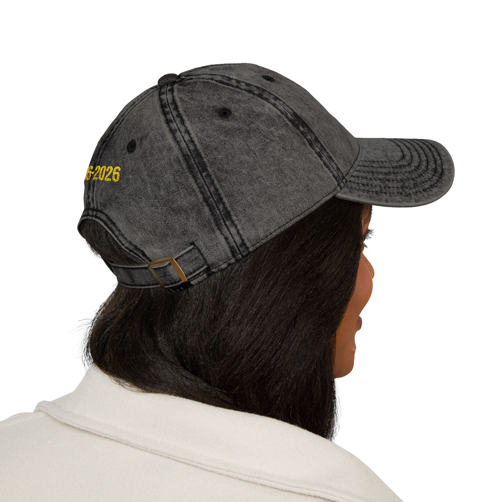 Vintage Embroidered Cap — FAFO Distressed Baseball Hat