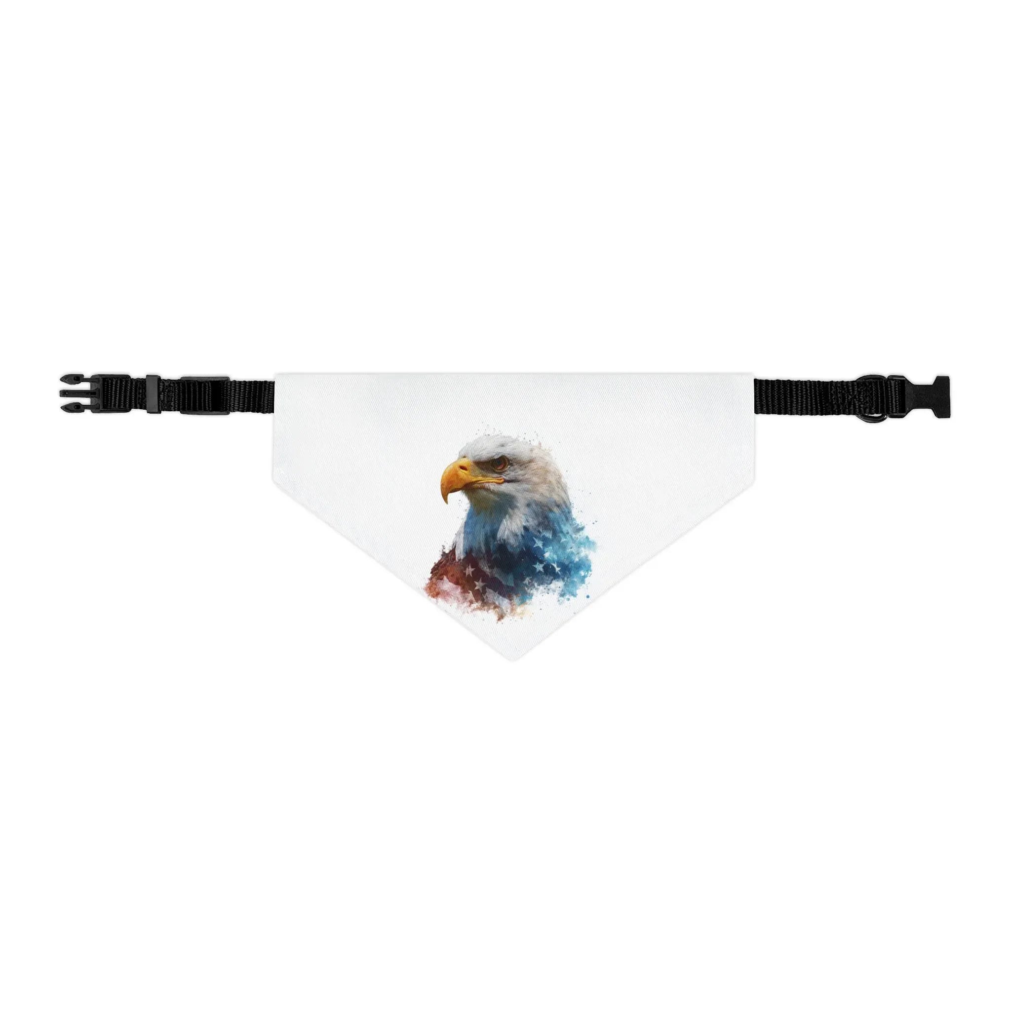 Eagle Watercolor Pet Bandana, Stylish Dog Collar, Nature Lover Gift, Outdoor Adventures, Pet Fashion Accessory, Dog Bandana - 250 USA Celebration