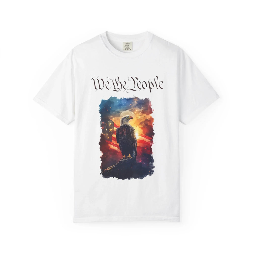 We the People Bald Eagle T-shirt | Patriotic American Flag Graphic - 250 USA Celebration