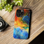 Abstract Colorful Swirl Phone Case | Tough Protective iPhone Cover - 250 USA Celebration