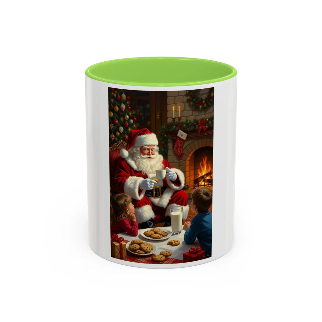 Christmas Santa Mug, Holiday Coffee Mug, Festive Drinkware, Cute Santa Cup, Winter Decor, Gift for Kids - 250 USA Celebration