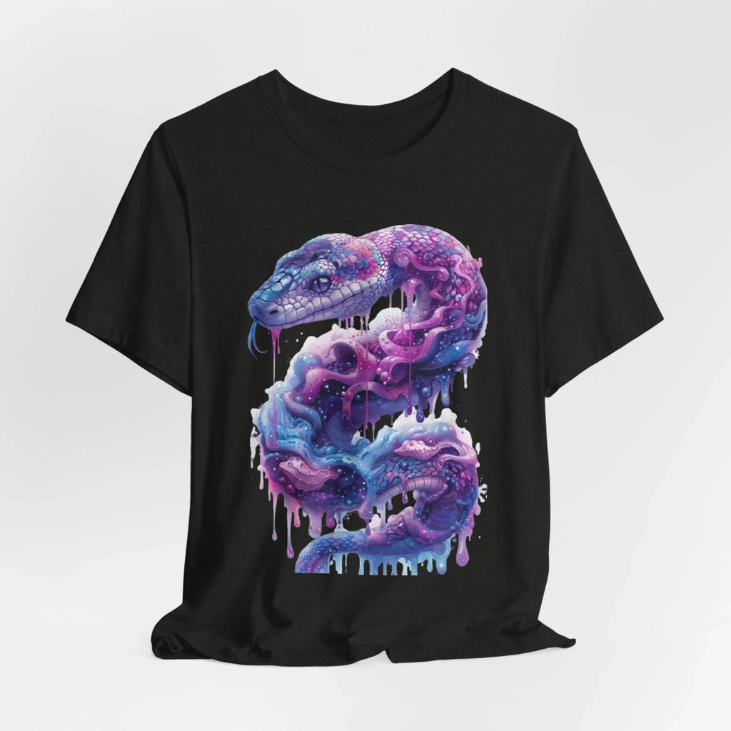 Psychedelic Rainbow Ouroboros Tee | Galaxy Fractal Mushroom Snake - 250 USA Celebration