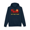 Patriotic 'Faith • Family • Freedom' Hoodie — 4th of July Vintage Sunset Design