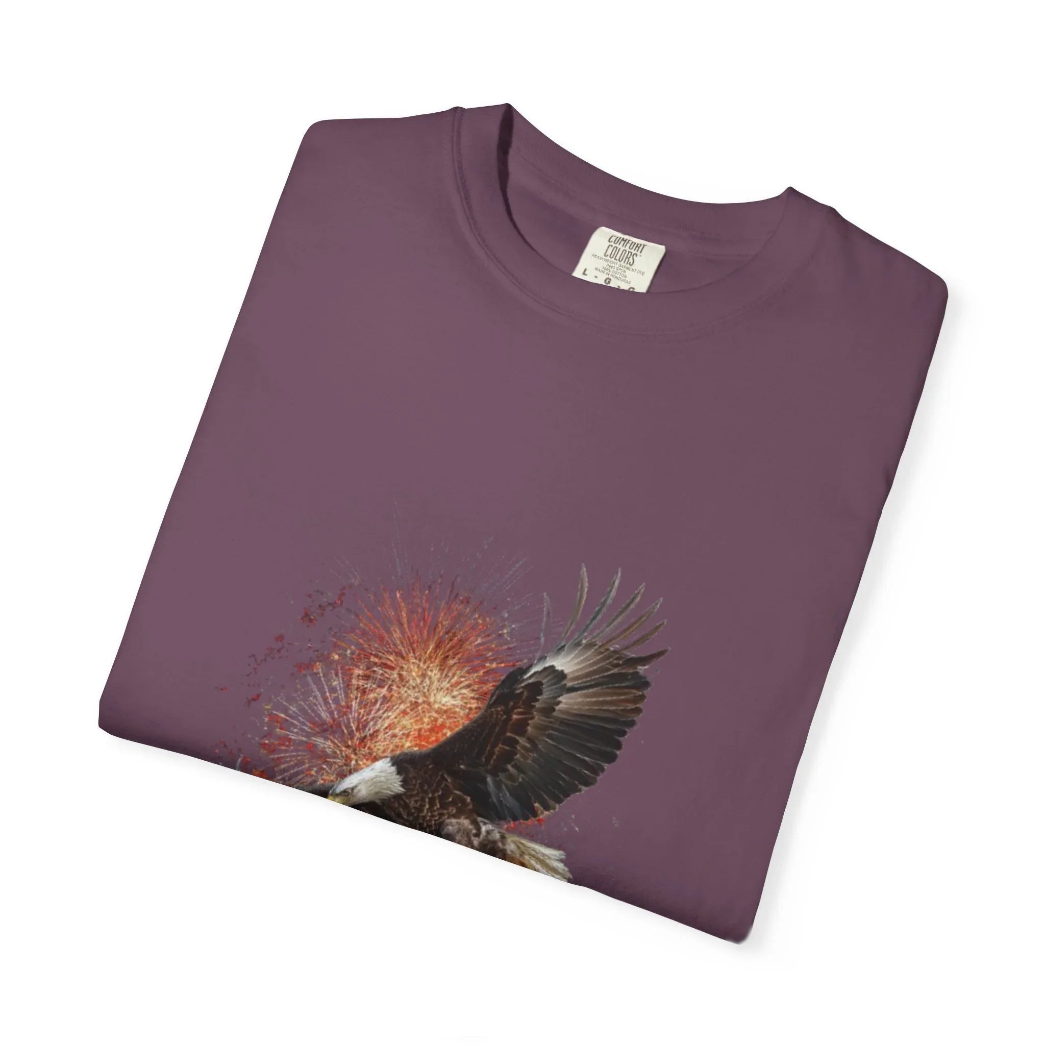 Eagle Illustration Happy Birthday America 250 T-Shirt | Patriotic Bald Eagle Tee - 250 USA Celebration