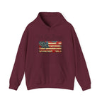 We The People distressed American flag Hoodie | Patriotic Constitution design - 250 USA Celebration