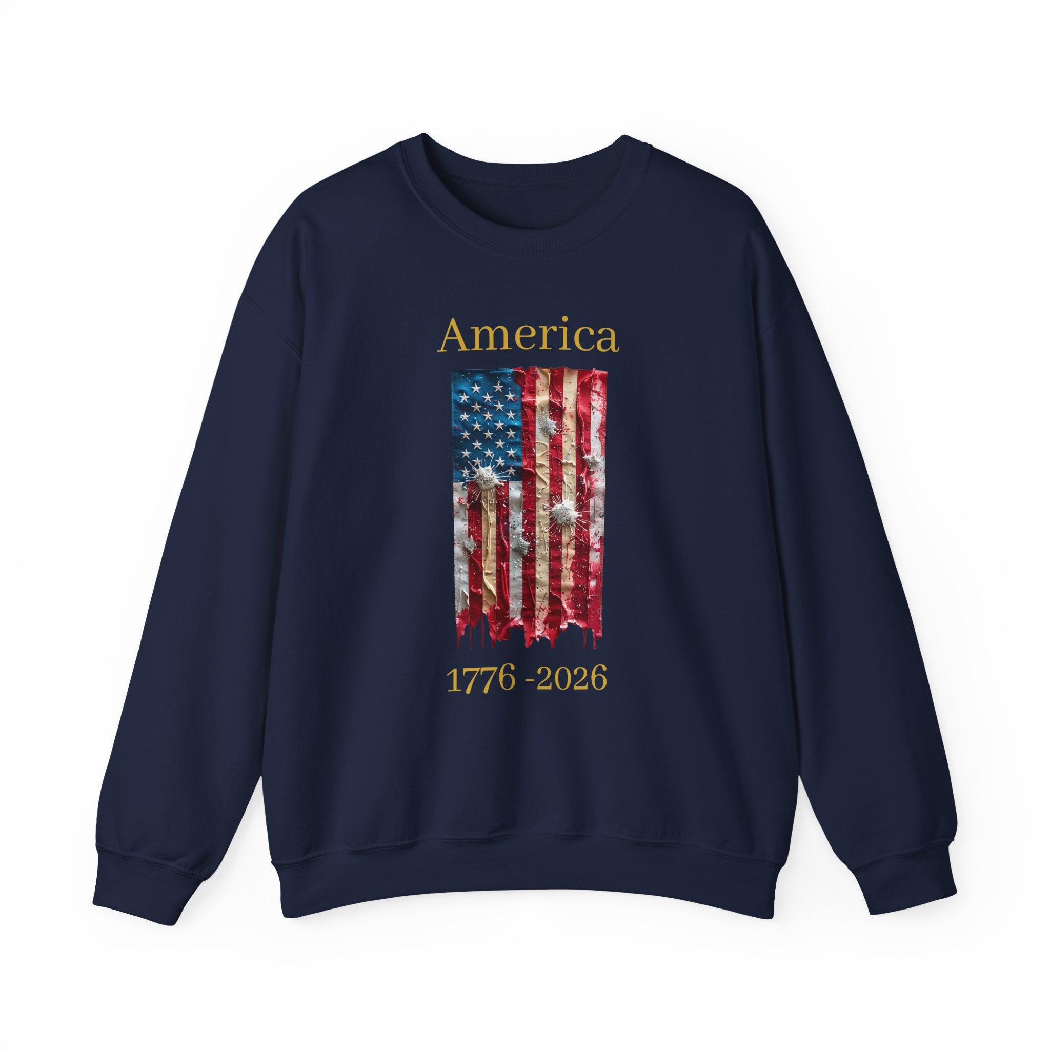 America 1776-2026 Flag Crewneck Sweatshirt