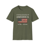 United States of America Patriotic America First T-Shirt | USA Flag - 250 USA Celebration