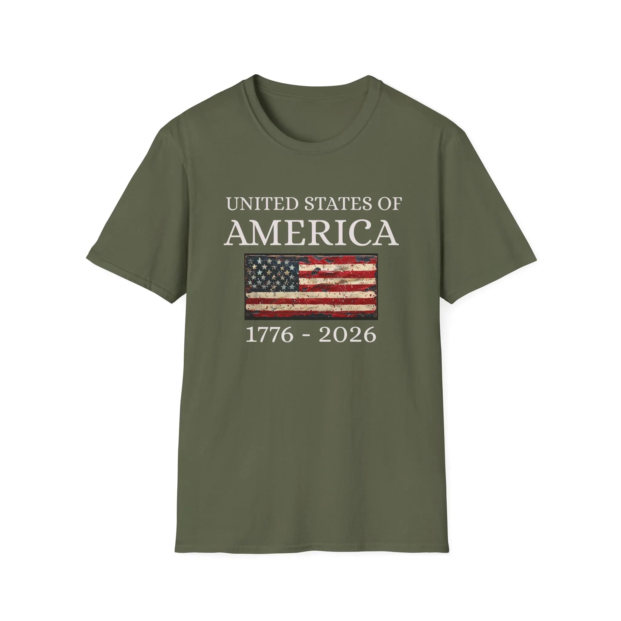 United States of America Patriotic America First T-Shirt | USA Flag - 250 USA Celebration