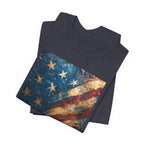 Patriotic Short Sleeve Tee, Unisex Casual Wear, Fourth of July Shirt, Independence Day Gift, Amercan Flag T-Shirt - 250 USA Celebration